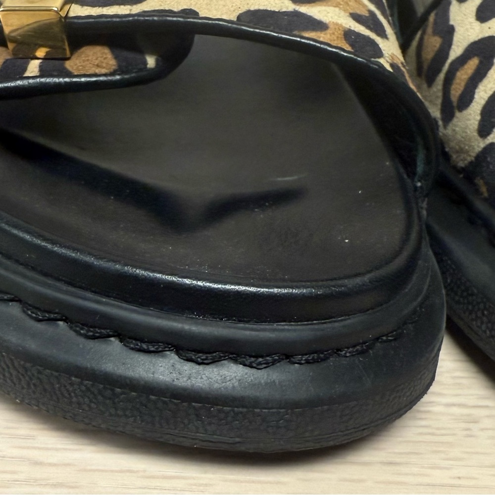 Alexander McQueen Cheeta Leather Slides, Size 37 (US 7,) EUC, Authenticated - Picture 9 of 14